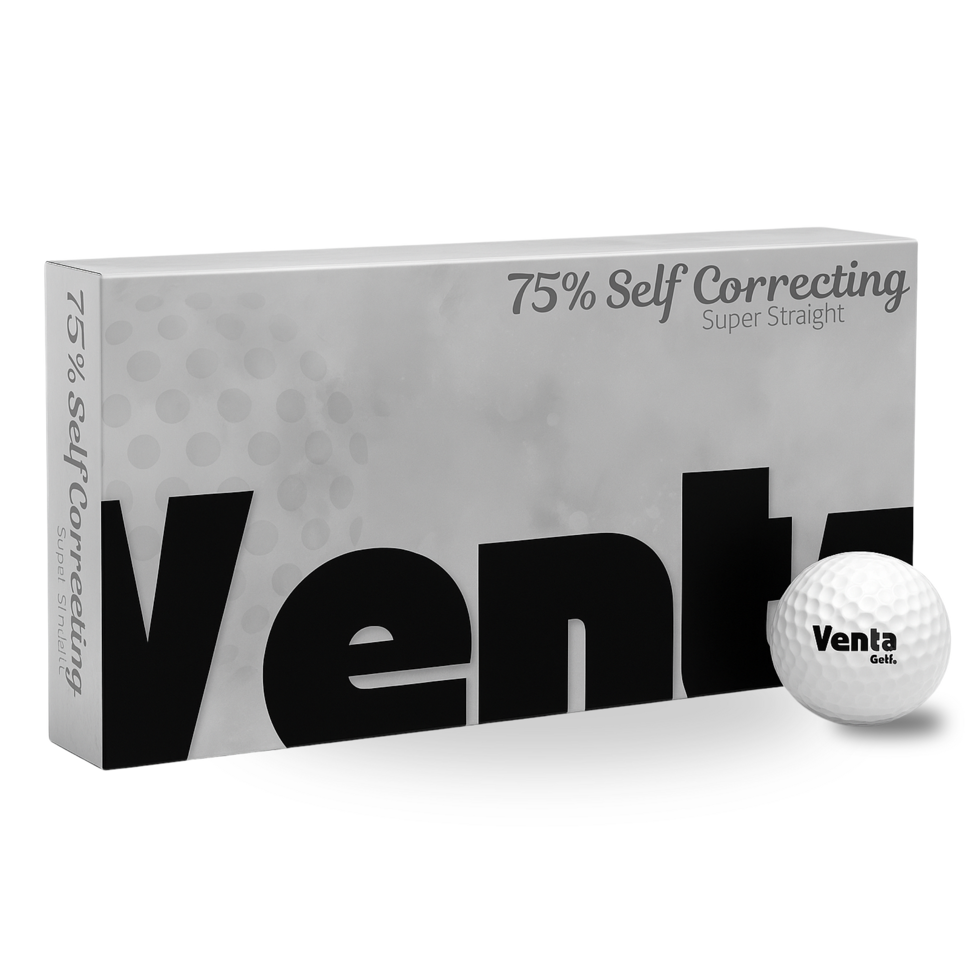 Ultra Straight Self Correcting Golf Ball (75% Straighter Flight)