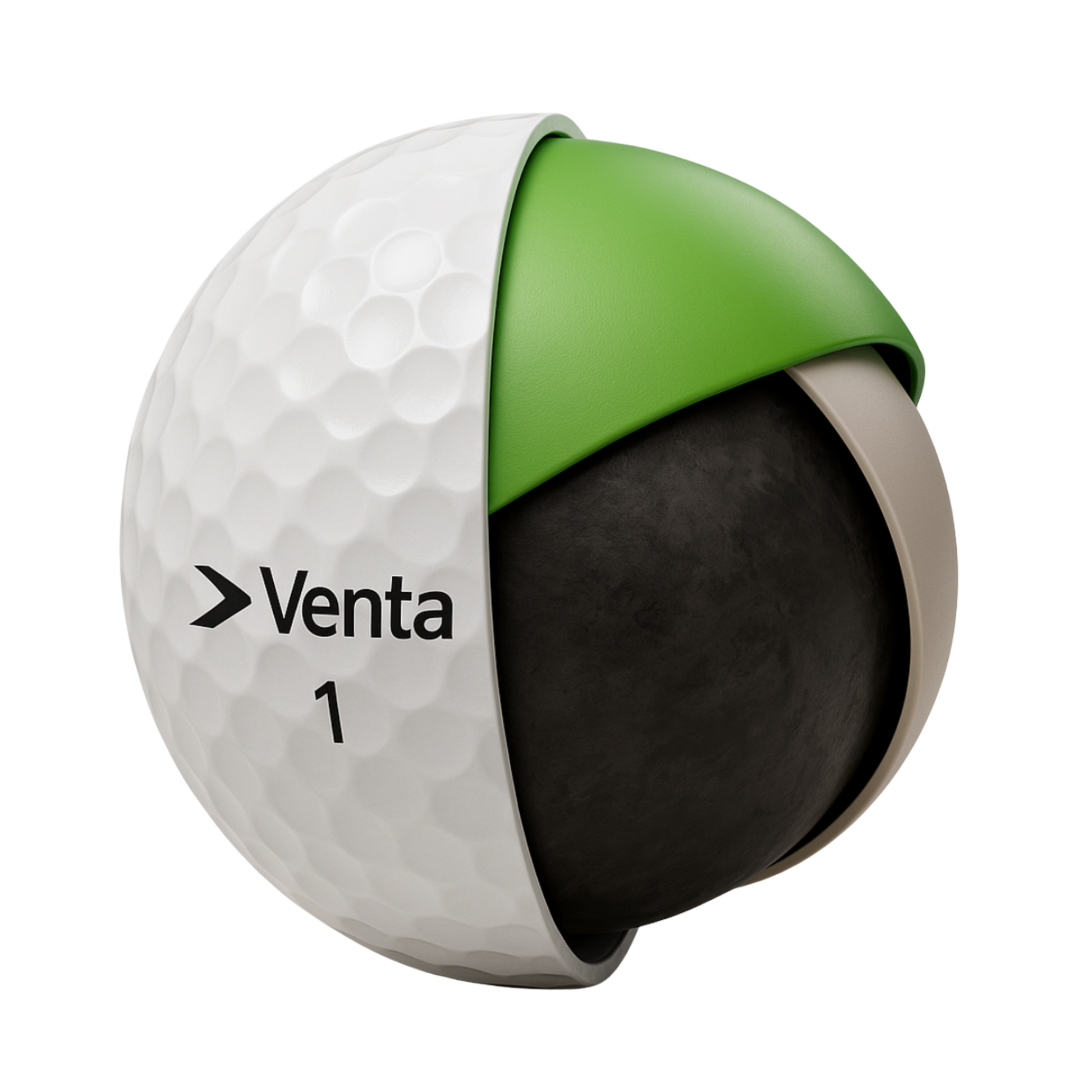 Ultra Straight Self Correcting Golf Ball (75% Straighter Flight)