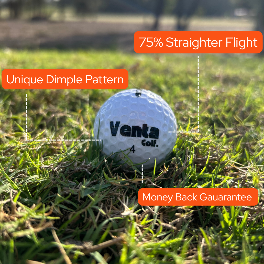 Ultra Straight Self Correcting Golf Ball (75% Straighter Flight)